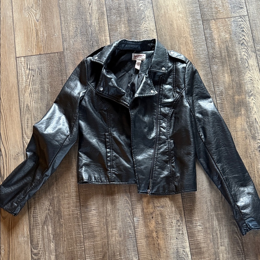 Arizona Jean Company Black Faux Leather Jacket